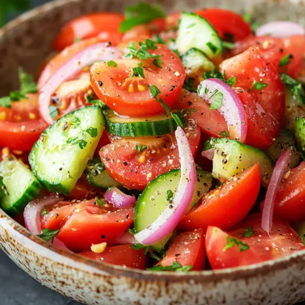 Tomaten-Gurken-Salat
