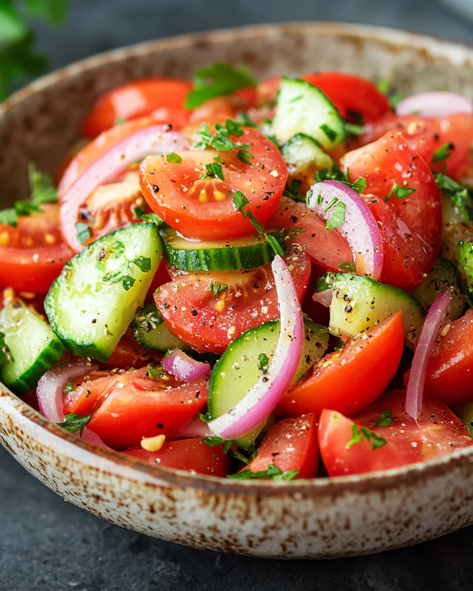 Tomaten-Gurken-Salat