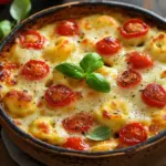 Tortellini-Auflauf mit Tomaten und Mozzarella (vegetarisches Rezept)