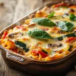 Vegetarischer Nudelauflauf