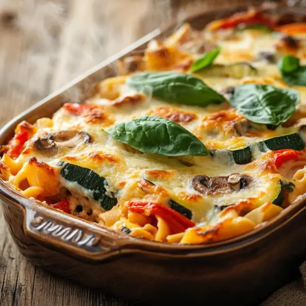 Vegetarischer Nudelauflauf